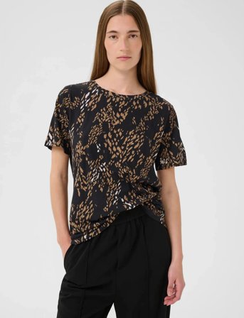 InWear Almaiw Print Tshirt - Black - XS