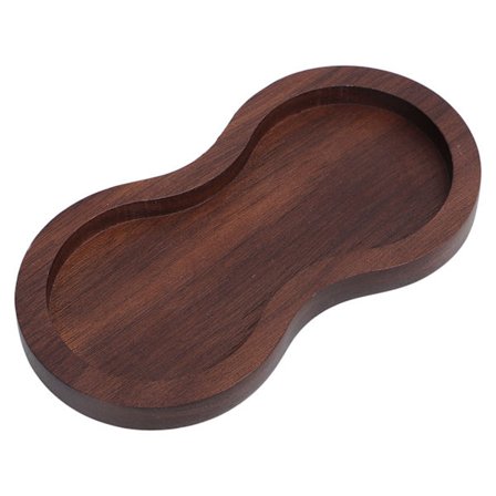 Kaffe Tamper Matte Valnøtt Tre Gjenbrukbar Nøyaktig Spor Lett Kompakt Kaffe Tamper Holder for Restauranter Barer