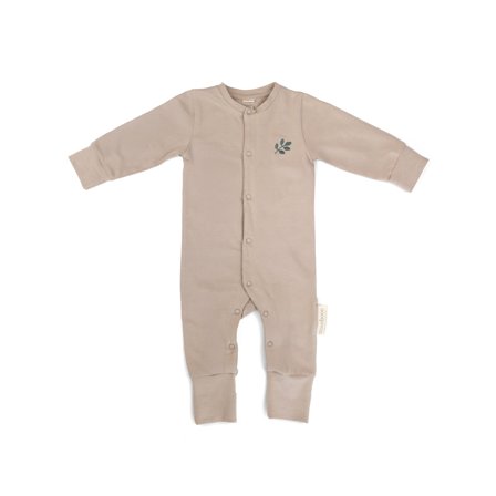 Sparkedragt til baby med praktiske trykknapper og foldbare ærmer