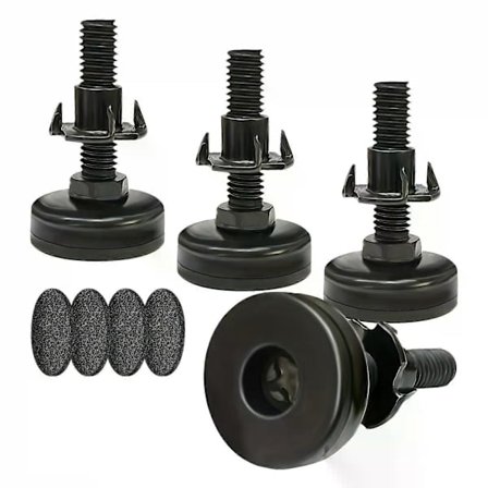 4 stk. M10 Justerbare møbelnivelleringsføtter, Høydejusterbare møbelben, Bord, Stol, Hylle, Sofa, Seng