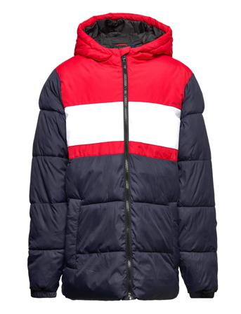 Jjblock Puffer Jacket Jnr Toppatakki Monivärinen/Kuvioitu Jack & J S