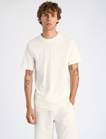 Lindbergh Ss Tee Terry - White - XL