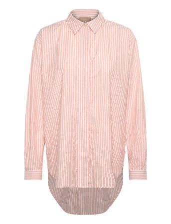 Rue de Tokyo Shelby Striped Shirting - Orange - XS