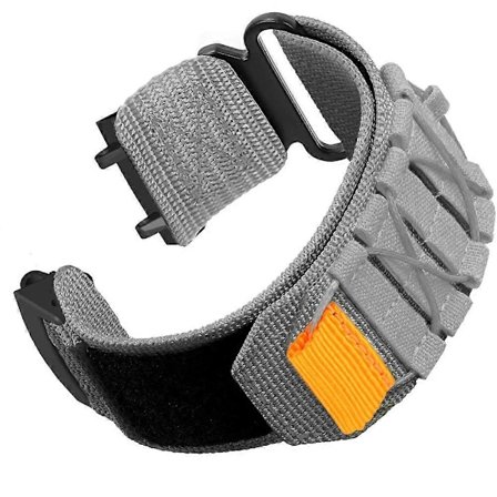För Huami Amazfit T-Rex 3 Nylon Klockarmband Loop Fäste Armband med Anslutning - (FMY)