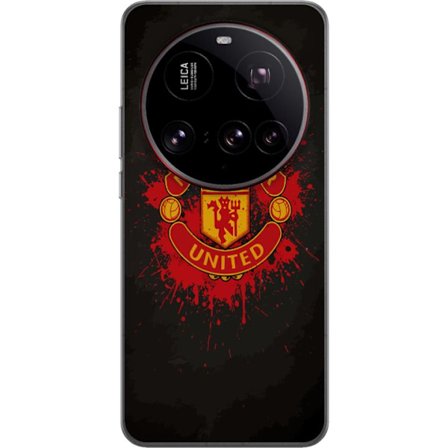 Kompatibelt Mobildeksel til Xiaomi Xiaomi 15 Ultra Manchester United logo i rød og gul farge med røff sportslig bakgrunn