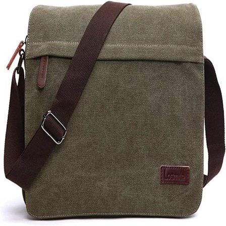 Axelväska herr, crossbody-väska i canvas, 13,3 tums laptopväska, messenger bag