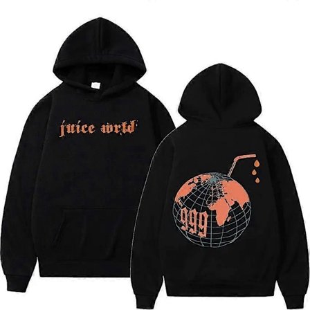 Juice Wrld Oversized Hættetrøje til Mænd & Kvinder, Hip Hop Streetwear, Lange Ærmer - Xin 1