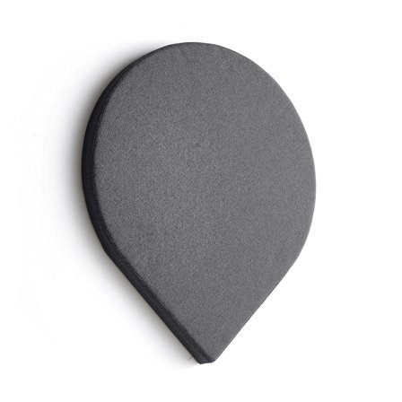 Akustikpaneel POLY, 800x800x56 mm, Wandmontage, dunkelgrau