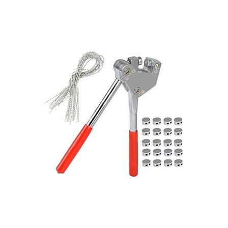 Lyijysuljinsetti, jossa 20 lyijyä ja 20 lyijylankaa, punainen muovikahva