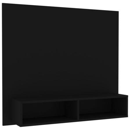 Vidaxl Väggmonterat Tv-skåp Svart 102x23,5x90 Cm Konstruerat Trä Svart