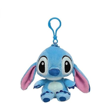 Lilo Stitch Sød plyslegetøj Figur Stitch Plys nøglering dekorationsvedhæng S