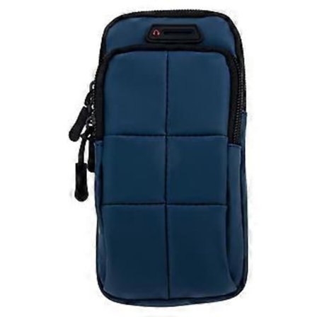 Träningsarmband Förvaringsväska Löpning Andningsbart Armskydd Arm Mobiltelefonficka (Blå)