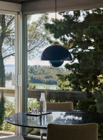 FLOWERPOT VP7 PENDEL. STEEL BLUE