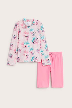 Kappahl | UV-set med sjöhästar och delfiner Rosa 98/104 | Rosa