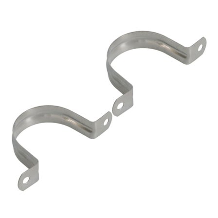 10 stykker U-formede rørklemmer i rustfritt stål Rørklemmer 50 mm høyde