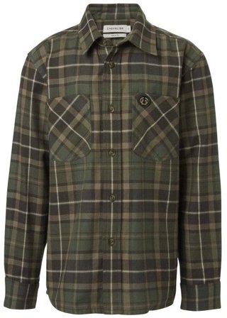 Chevalier Junior Teal Light Flannel Shirt Hemlock Green Checked