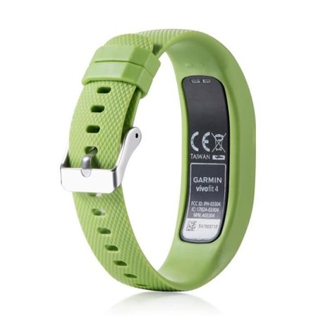 Silikonarmbandsrem för Garmin VivoFit 4 Fitness Activity Tracker Small i grönt