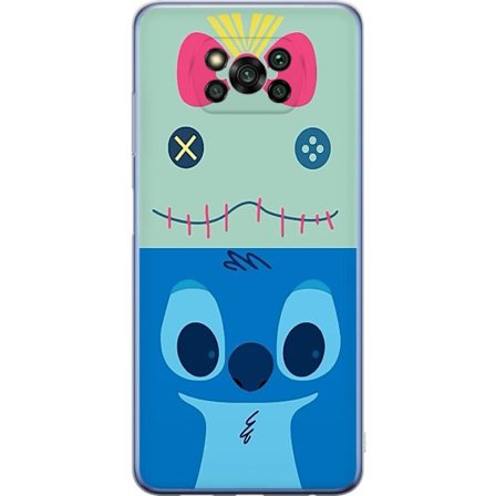Kompatibelt Mobilskal till Xiaomi Xiaomi Poco X3 Pro Minimalistisk tecknad Stitch illustration i mjuka pastellfärger med lekfullt ansikte och kawaii