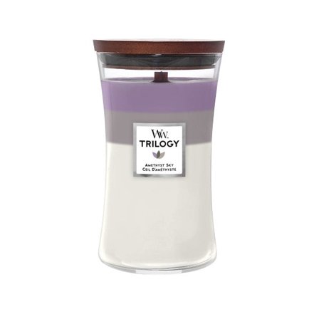 Woodwick Trilogy Candles Amethyst Sky 610gr - Candela Profumata