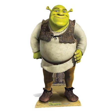 Shrek Pappfigur i naturlig størrelse / Standee / Stående