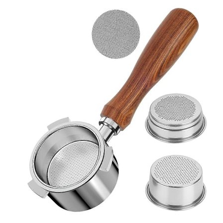 Portafilter 51 mm til Dedica EC680/EC685 kaffemaskine, bundløs portafilter med filterkurve [DB]