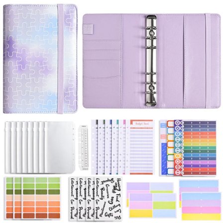 Budget Binder Money Organizer for kontanter LILLA DELUXE SÆT DELUXE