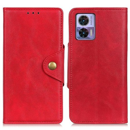 Alpha läder Motorola Edge 30 Neo fodral - Röd