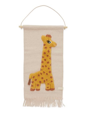 OYOY Living Design Giraffe Wallhanger - Pink - ONE SIZE