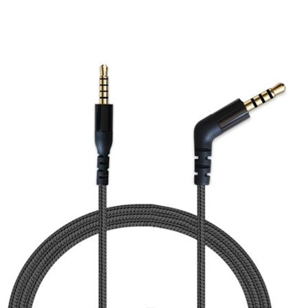 Nylonflätad ljudkabel 3,5 mm hane till hane för Arctis Nova7, Arctis NovaPro Gaming Headset Ersättning 1,5 meter
