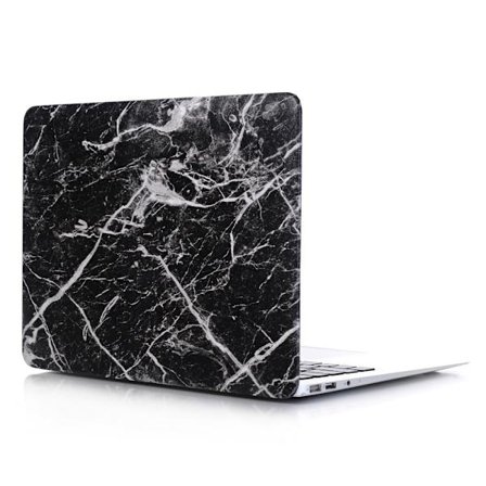 Skydd för MacBook Air 13 Retina (A2179, 2020) / MacBook Air 13 (A1932, 2018-2019) i marmorstil - Svart