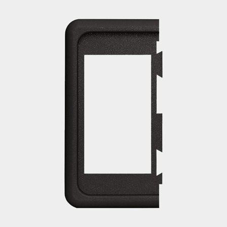 Cornice di montaggio per interruttore Blue Sea Systems Contura Mounting Bracket End, per 1 interruttore, adatta per Contura, nero