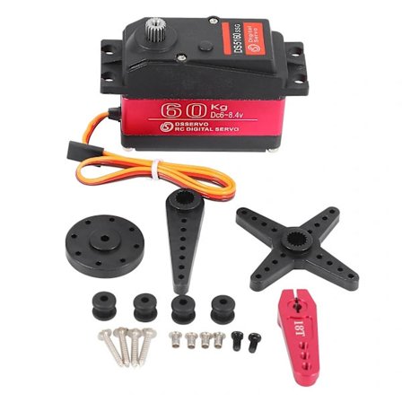 Vattentät 60 kg 180 DS5160 metallväxel digital servo för RC robotbil 1/6 Axial SCX6 1/5 Redca