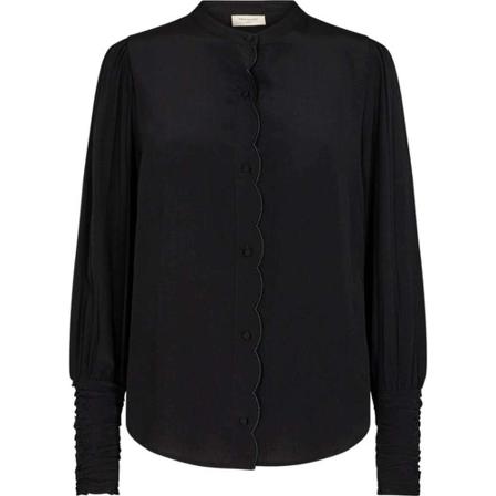 Freequent Sweetly blouse black , Zwart , Dames , Maat: L
