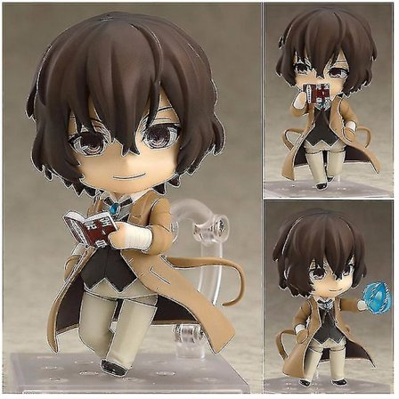 Bungo Stray Dogs Osamu Dazai Nendoroid Actionfigur Ansiktsbyttbar Pvc Skrivebordsdekorasjon Bursdag