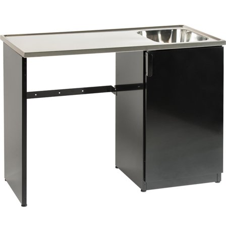 Nimo TB 1200 HT Pesupöytä musta, allas oikealla, Pesutupa