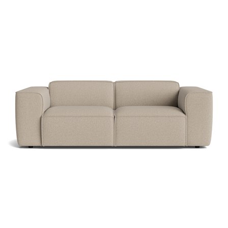 Aura 3 personers sofa - Aurora Beige - Slidstærk & Komfortabel - 221x100x73cm - Sofa, 3 personers sofa