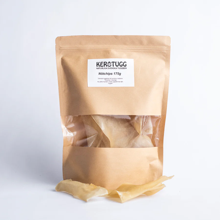 KeroTugg - Kerotugg Biffchips i pose 175g - Matskåler, Hundegobiter & Tyggeben til hund & katt på Doggie.no - Hundegodbiter, Tyggebein & matskåler