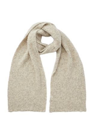 Wera Boucléstickad halsduk BIBBI Halsdukar & scarves Vit ONESIZE