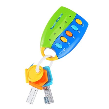 Baby Tidlig Læring med Lys Musikalsk Nøgle Simulation Bil Lydeffekter Sødt Legetøj - Grøn