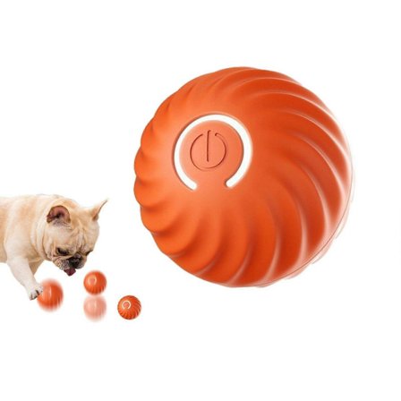 Interaktivt Hundelegetøj Automatisk Bevægende Rullende Boldlegetøj til Små Hunde - Orange[HK]