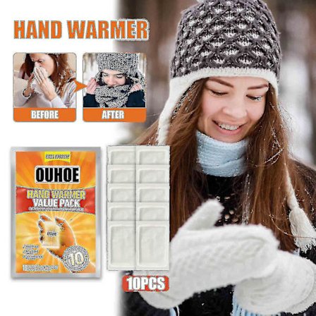 1 pakke 10 stk kroppsvarmerpinne Varig varmeplaster Hold håndbenfot varm lim innleggsputer