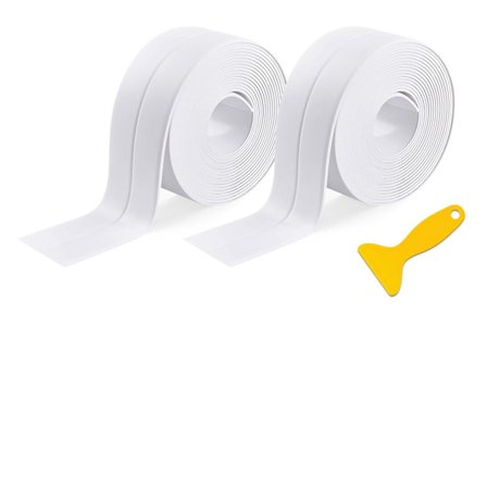 Selvklebende tetningslist for bad - Vanntett tetningstape for dusj, badekar og baderomsgulv (2)