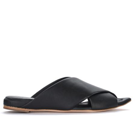 Eqüitare, Morela sandals in vegan leather Czarny, Kobieta, Rozmiar: 38 EU