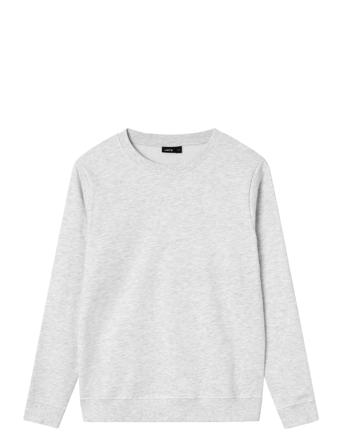 Nlnnizu Ls Bru O-Neck Sweat Noos Tops Sweat-shirts & Hoodies Sweat-shirts Grey LMTD