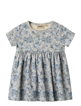 Wheat Jersey Dress S/S Nova - Blue - 80
