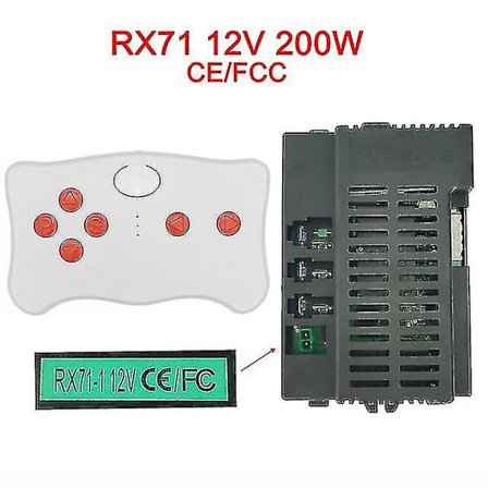 Elektrisk legetøjsbil til børn med Bluetooth-fjernbetjening, controller med blød start-funktion 2,4g Bluetooth-sender [xc]