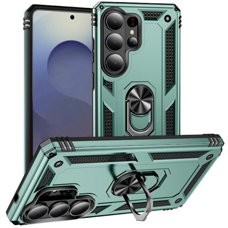 Mobilskal till Samsung Galaxy S26 Ultra Plast Med Ställning - Grön