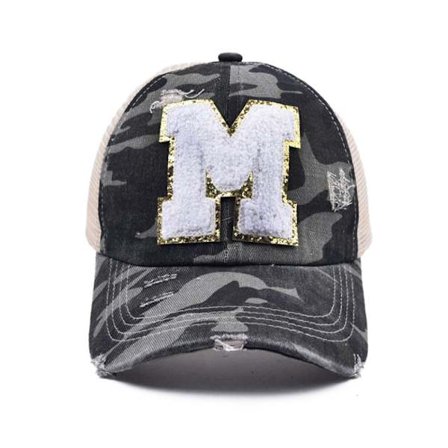 Utomhus Camouflage Baseball Kepsar Alfabet Cap bokstav Hat