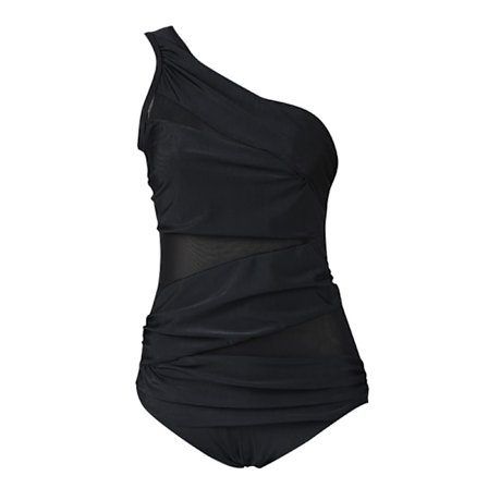 Kvinnors enkla monokini bikini push-up baddräkt badkläder