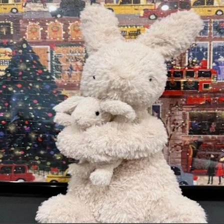 Jellycat Bartholomew plyslegetøj, blødt og behageligt, perfekt til børn, Valentinsdagsgaver, samleobjekter, kramme kanin.